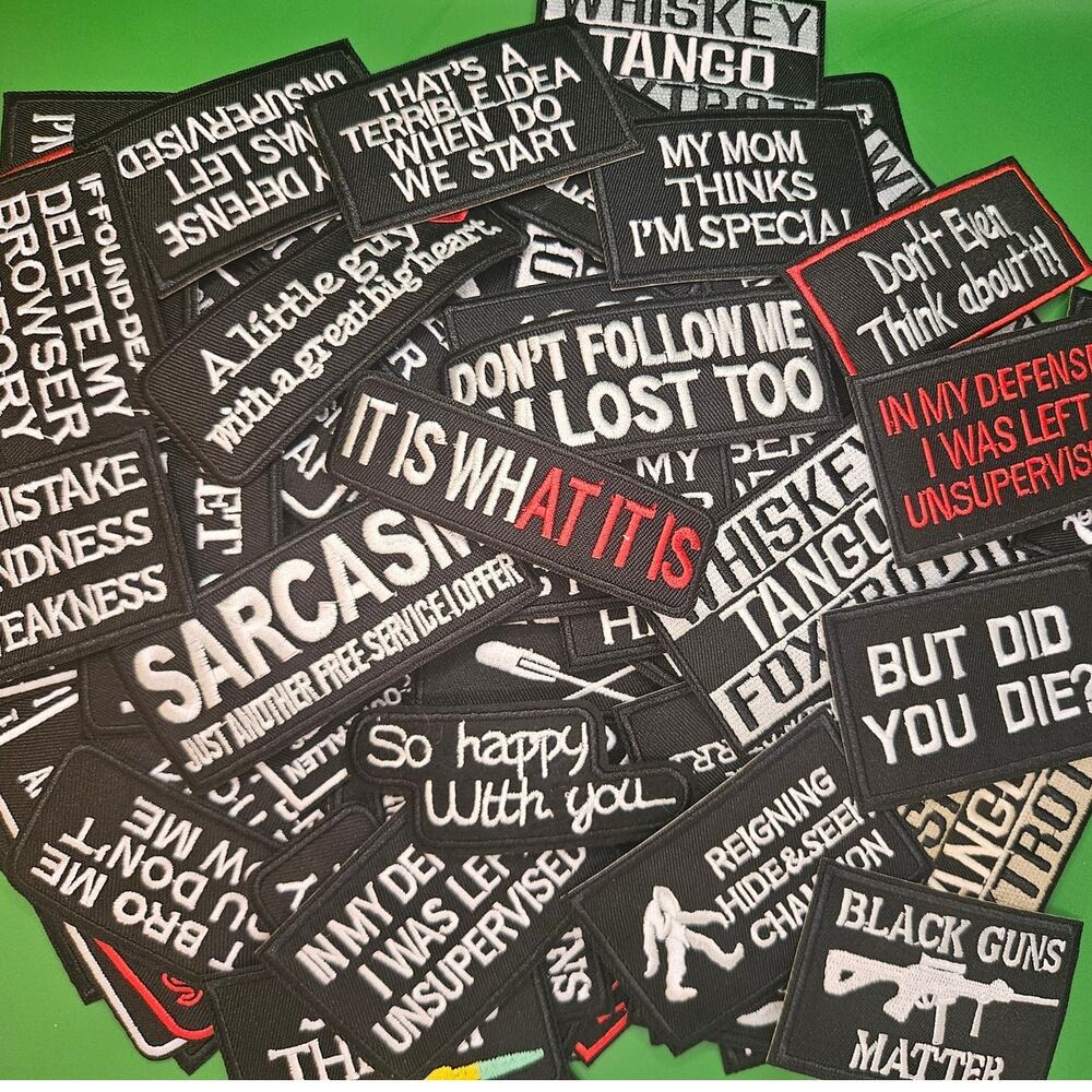 10 random motorcycle patches embroidered Harley Rider Iron-on Sew-on New
